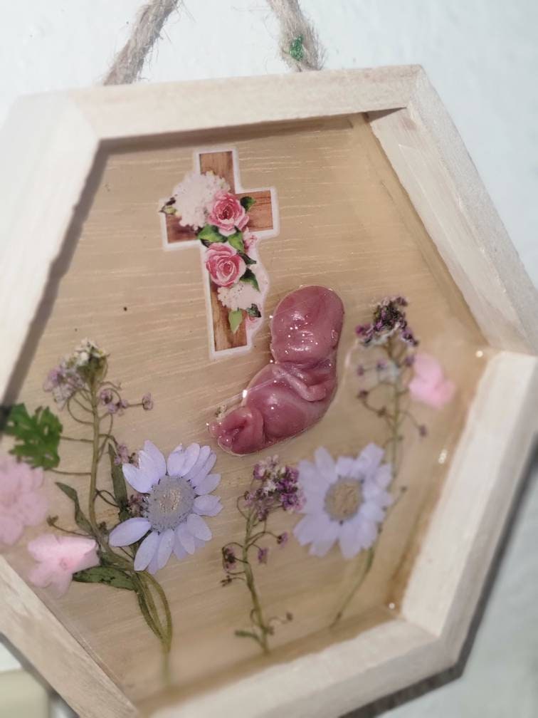 Remembrance Keepsake-handcrafted memorial art peice, custom silicone or resin memory keepsake made to honor loved one