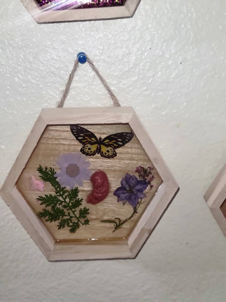 Remembrance Keepsake-handcrafted memorial art peice, custom silicone or resin memory keepsake made to honor loved one