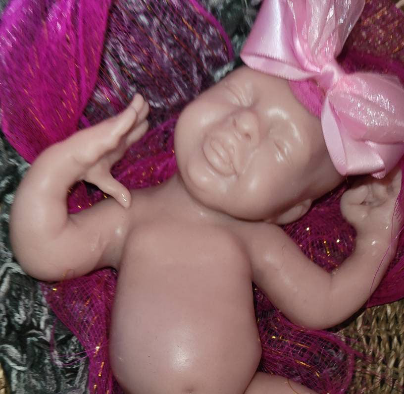 Gorgeous full body silicone art doll girl 15" preemie sculpted by Pamela erff "Jessi
