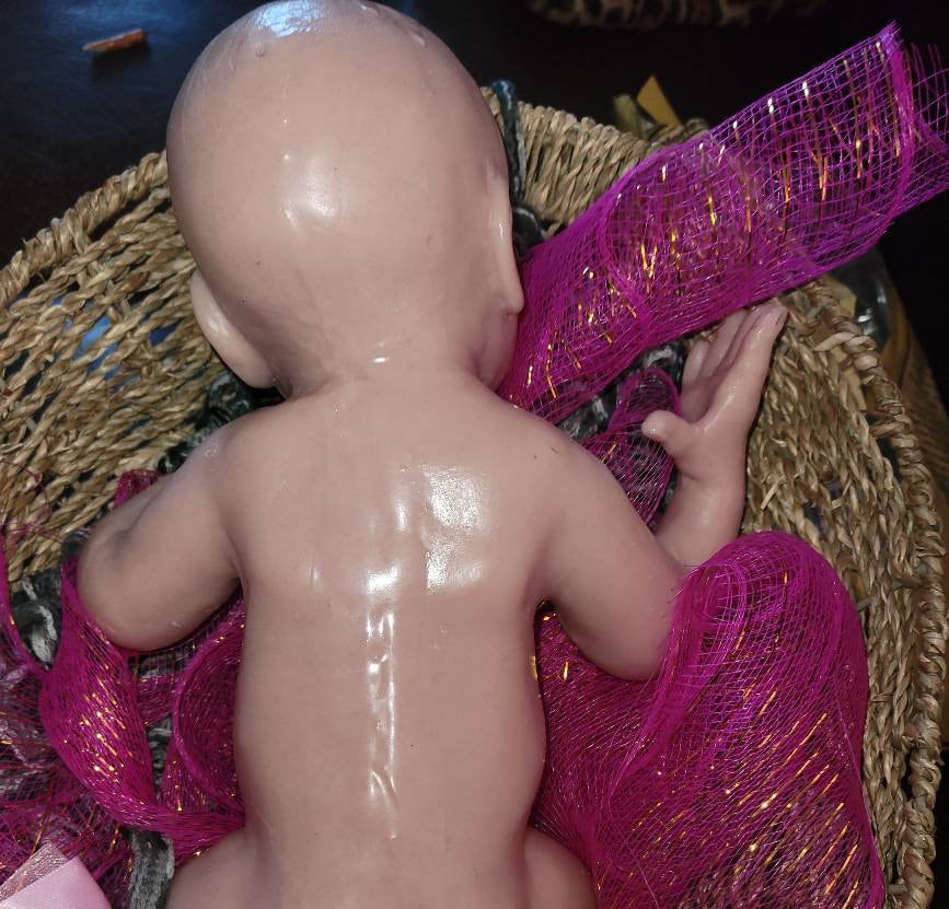 Gorgeous full body silicone art doll girl 15" preemie sculpted by Pamela erff "Jessi