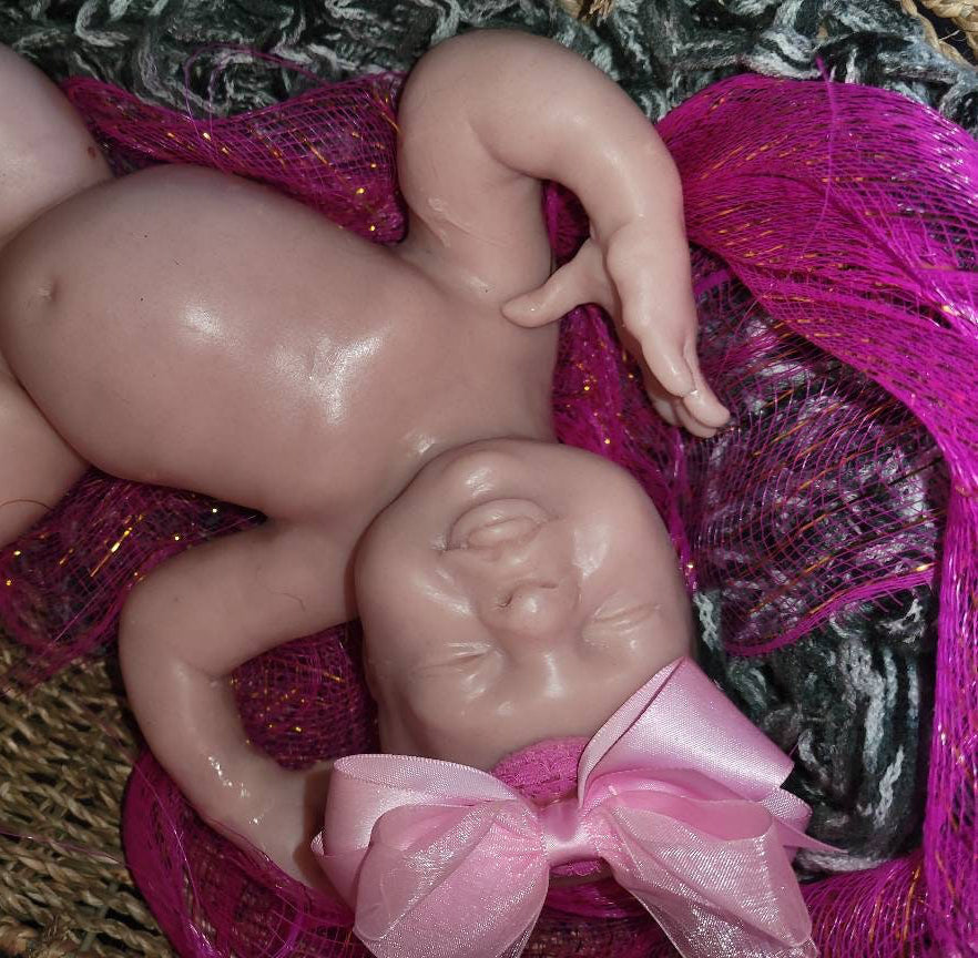 Gorgeous full body silicone art doll girl 15" preemie sculpted by Pamela erff "Jessi