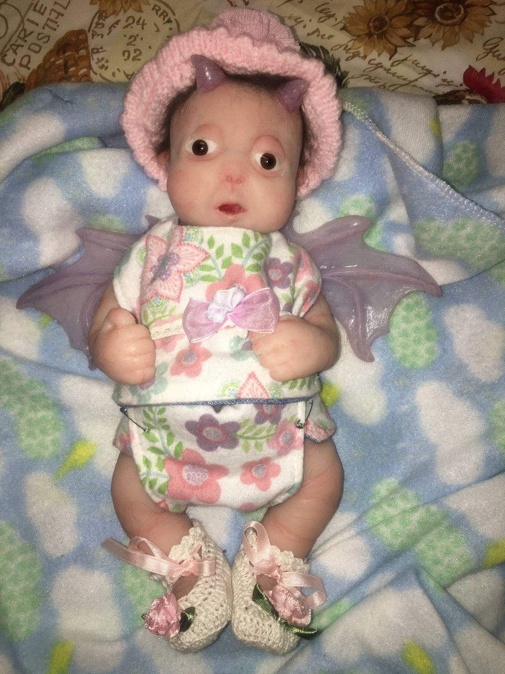 Changeling full body silicone elf baby 12" preemie