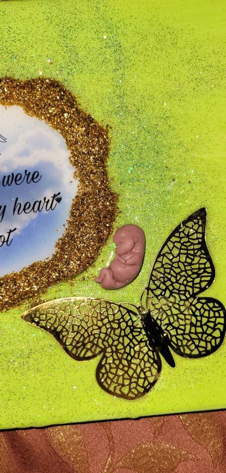 Remembrance Keepsake-handcrafted memorial art peice, custom silicone or resin memory keepsake made to honor loved one
