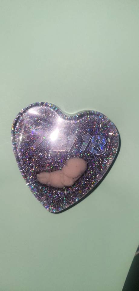 Remembrance Keepsake-handcrafted memorial art peice, custom silicone or resin memory keepsake made to honor loved one
