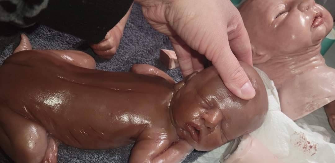 13" silicone baby girl blank kit unpainted with umbilical cord maribelle