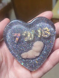 Remembrance Keepsake-handcrafted memorial art peice, custom silicone or resin memory keepsake made to honor loved one
