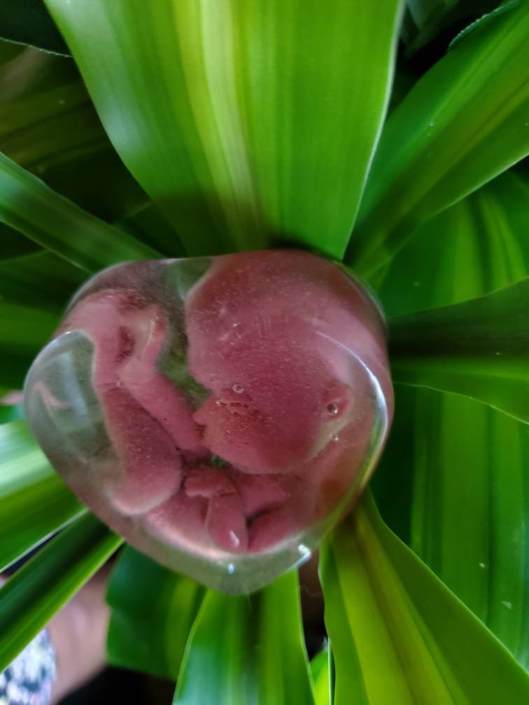 Remembrance Keepsake-handcrafted memorial art peice, custom silicone or resin memory keepsake made to honor loved one