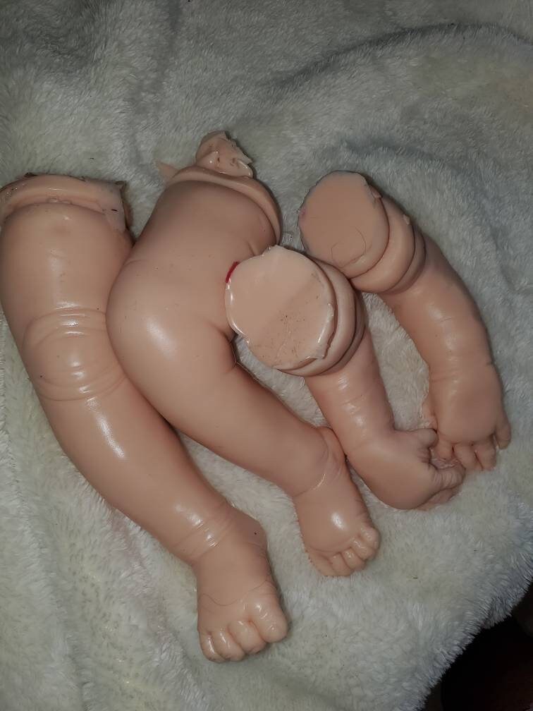 Full silicone baby limbs for cloth body silicone baby unpainted blank kit