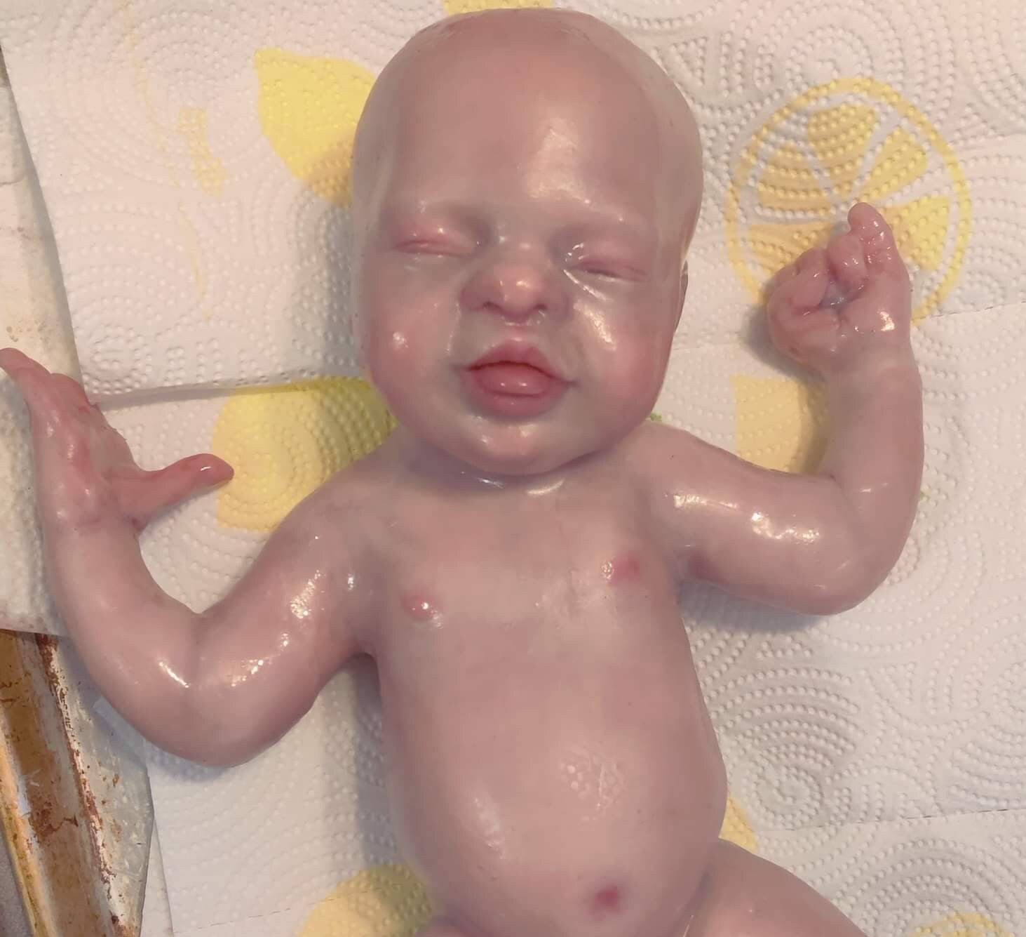 Gorgeous full body silicone art doll girl 15" preemie sculpted by Pamela erff "Jessi