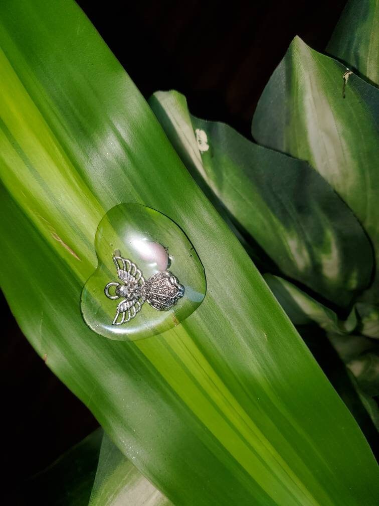 Remembrance Keepsake-handcrafted memorial art peice, custom silicone or resin memory keepsake made to honor loved one