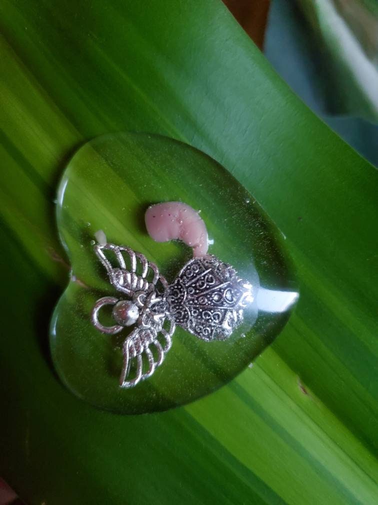 Remembrance Keepsake-handcrafted memorial art peice, custom silicone or resin memory keepsake made to honor loved one