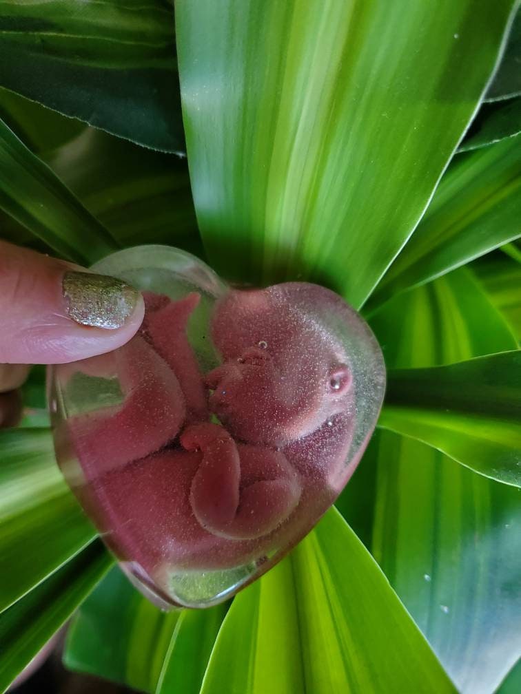 Remembrance Keepsake-handcrafted memorial art peice, custom silicone or resin memory keepsake made to honor loved one