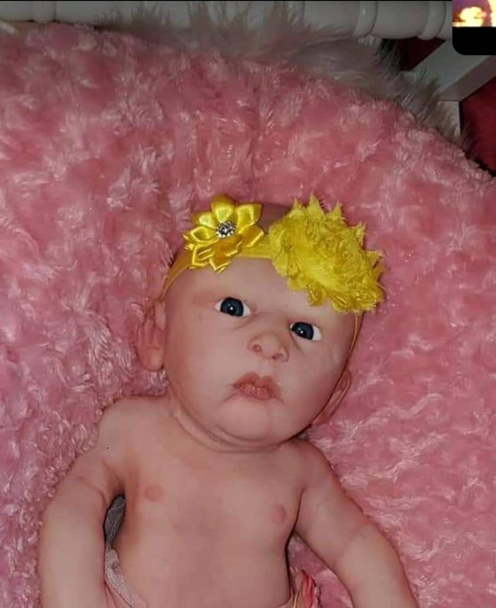 Silicone art doll head for cloth cuddle body or full Body for 24" toddler silicone art doll open eyes
