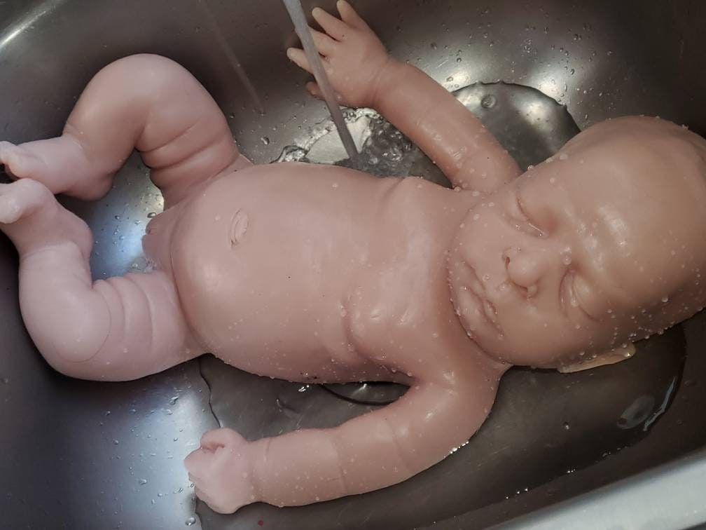 Full Body Silicone Baby remmy 21" can be boy or girl blank kit 0-3mo newborn chubby