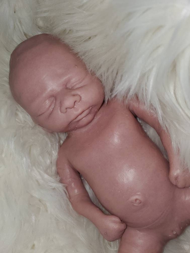 Full body silicone baby girl preemie 14" anabelle has gums