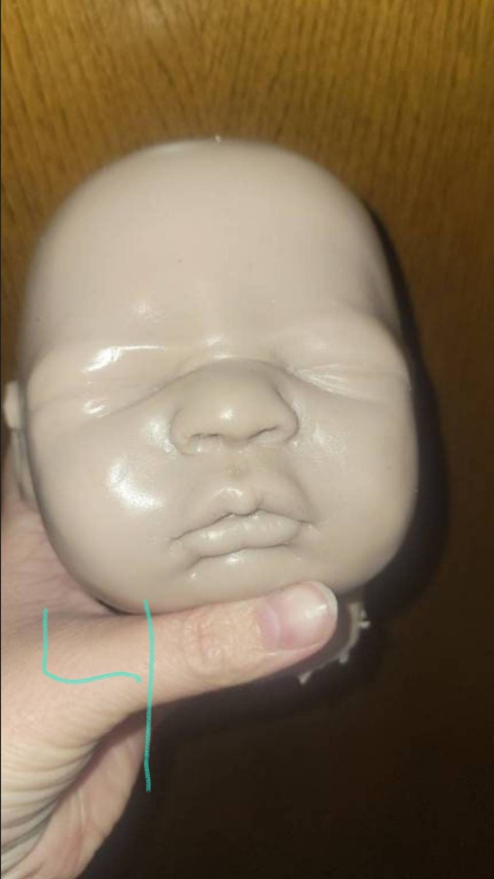 5 silicone baby heads newborn