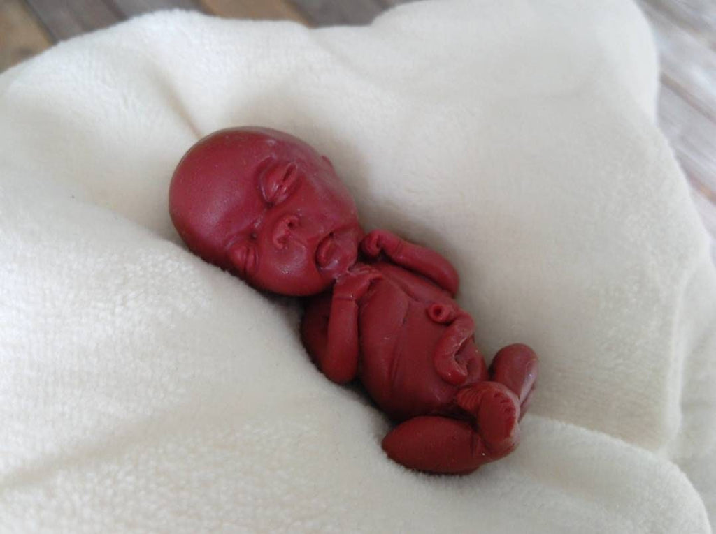 14 week gestation fetus memorial silicone baby keepsake
