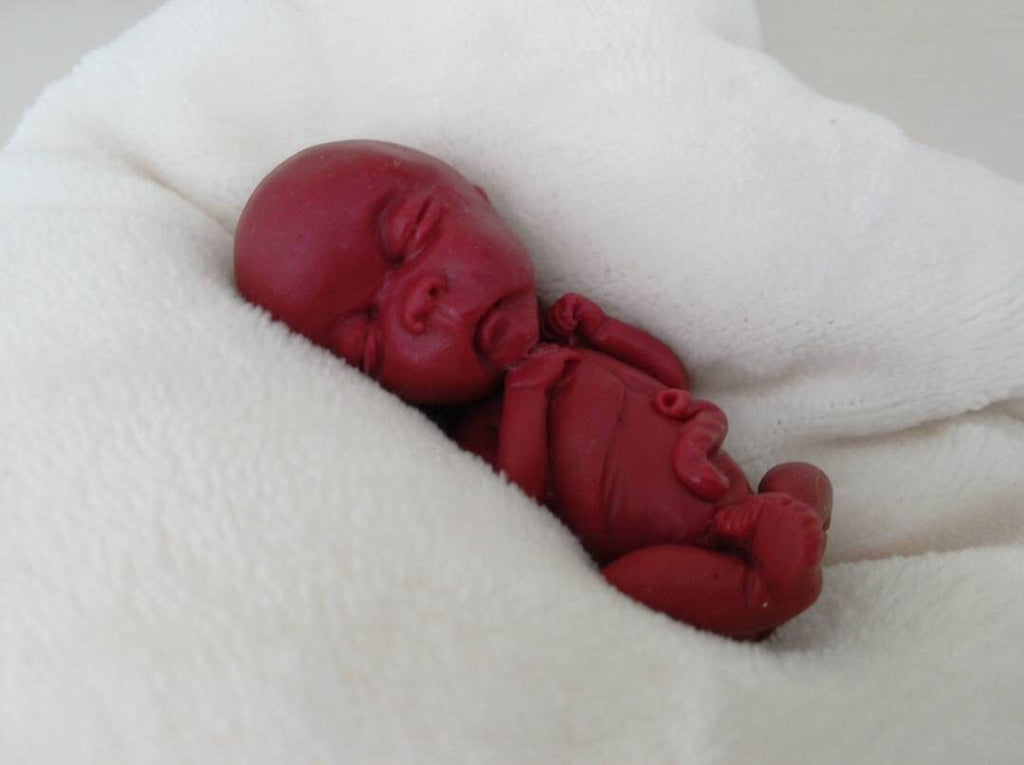 14 week gestation fetus memorial silicone baby keepsake
