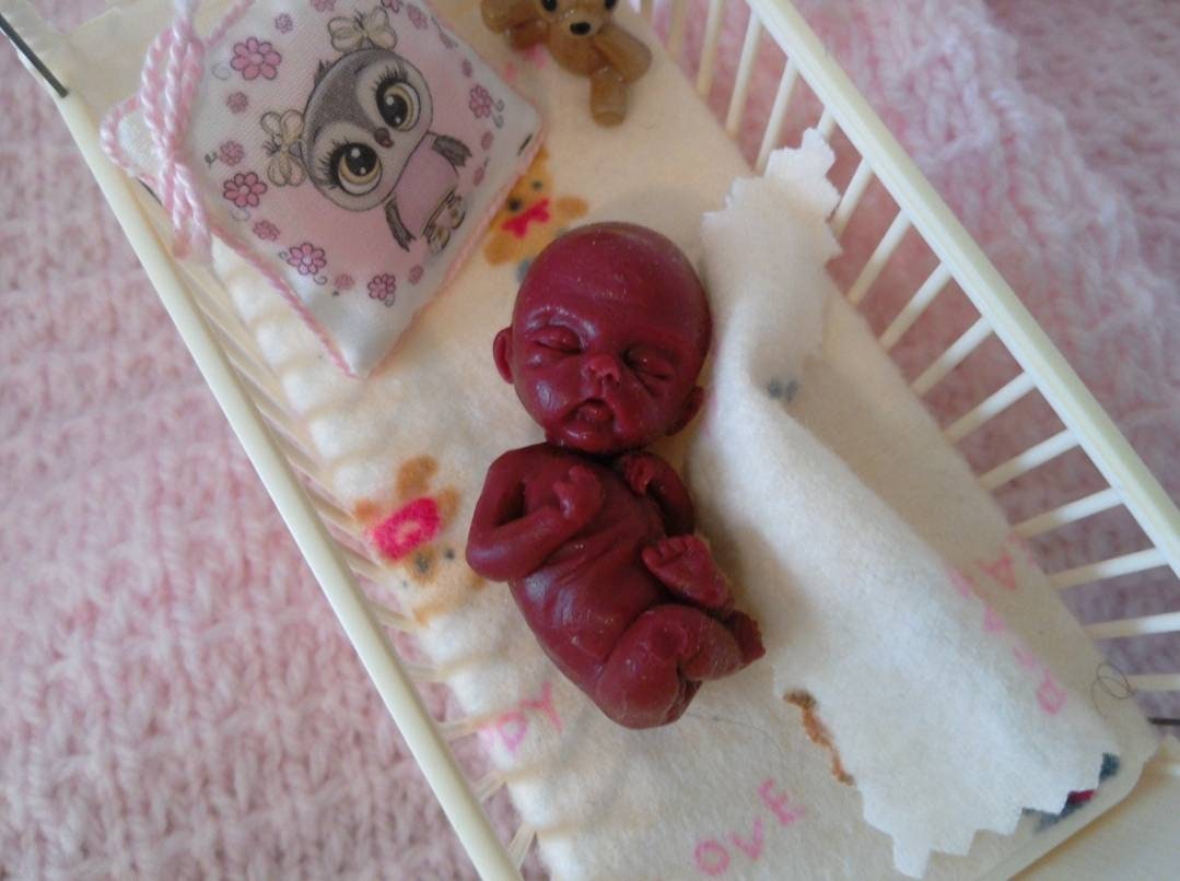 12 week realistic lifelike fetus silicone memorial fetus baby keepsake