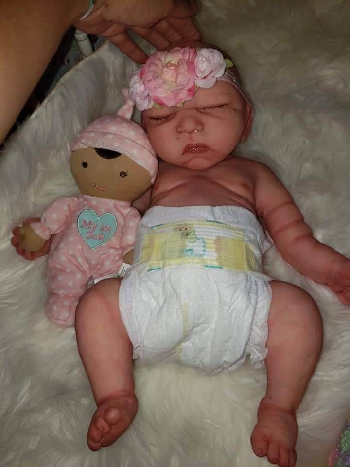 Full Body Silicone art doll Girl 18" Cassie mae