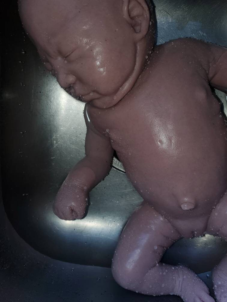 TWO full body silicone baby 19" Emerly chunky newborn marshmellow blend (TWINS blank kit