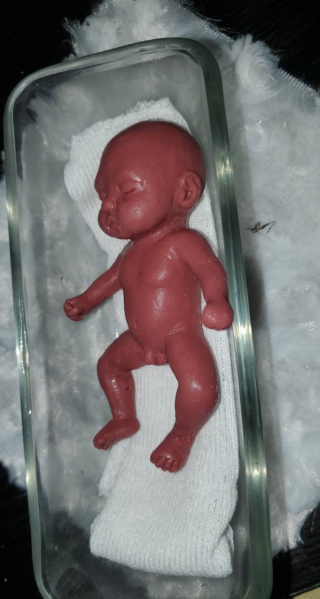 4"Remembrance Keepsake-handcrafted memorial art peice, custom silicone or resin memory keepsake made to honor loved one