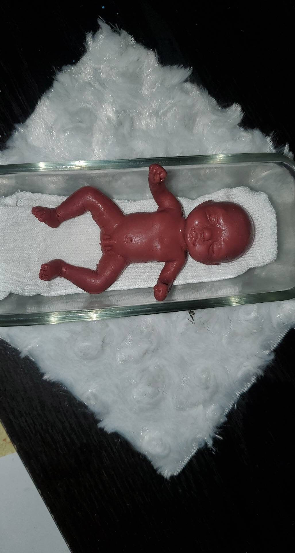 4"Remembrance Keepsake-handcrafted memorial art peice, custom silicone or resin memory keepsake made to honor loved one