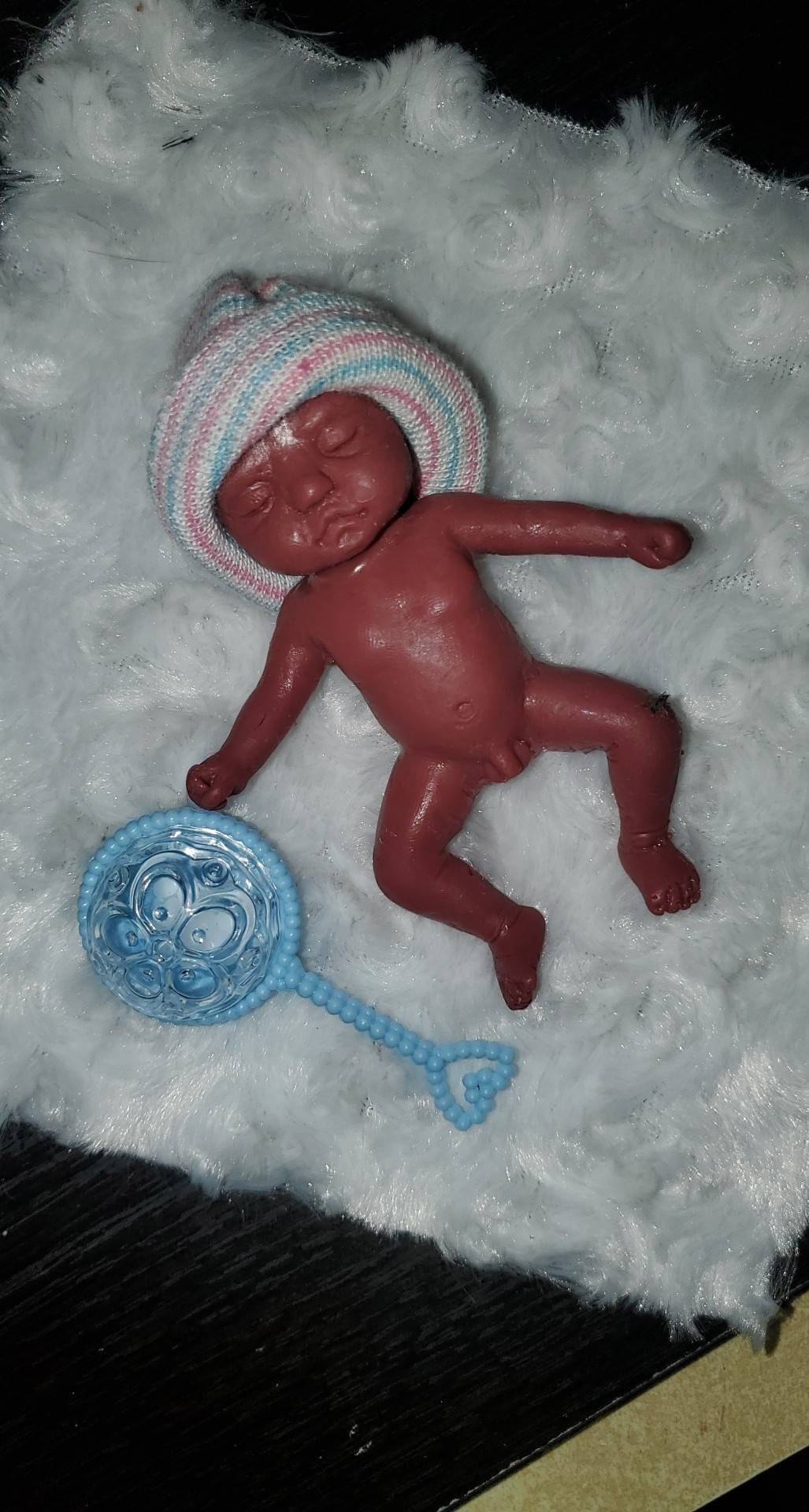 4"Remembrance Keepsake-handcrafted memorial art peice, custom silicone or resin memory keepsake made to honor loved one