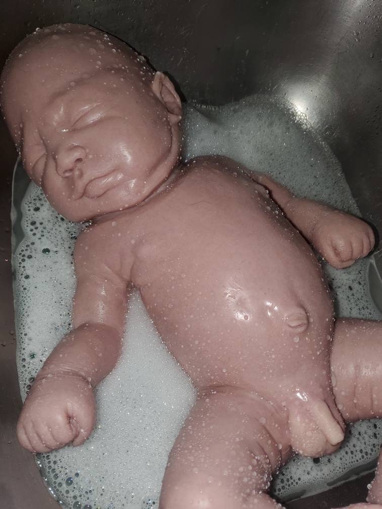 Full body silicone baby 19" Eli chunky newborn