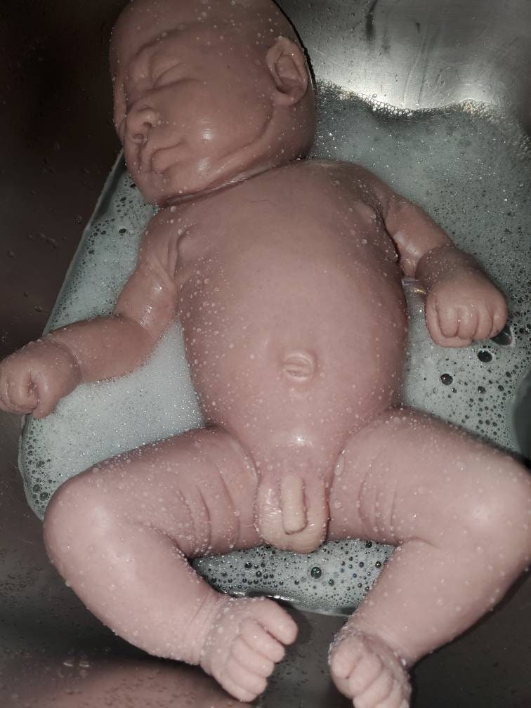 Full body silicone baby 19" Eli chunky newborn