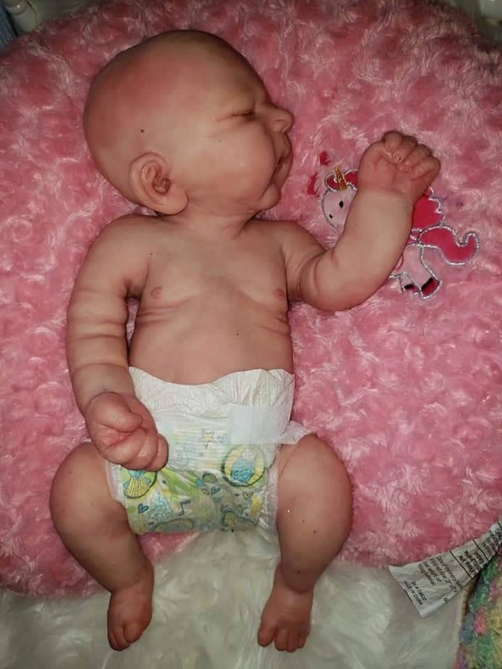 Full Body Silicone art doll Girl 18" Cassie mae