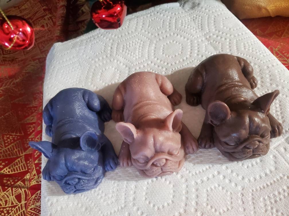 silicone mini puppy dog frenchie