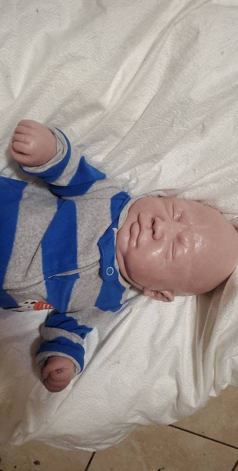 Full body silicone baby 19" Eli chunky newborn