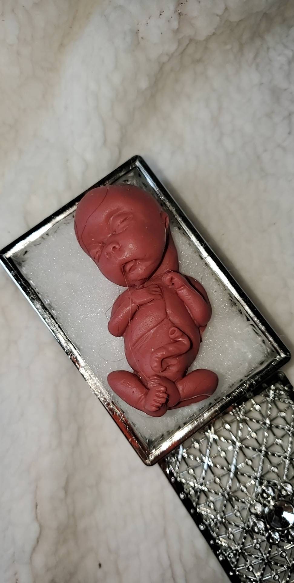 14 weekRemembrance Keepsake-handcrafted memorial art peice, custom silicone or resin memory keepsake made to honor loved one