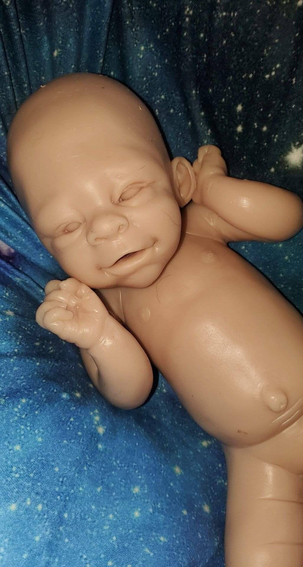 Full body silicone baby happy smiling face boy or girl version