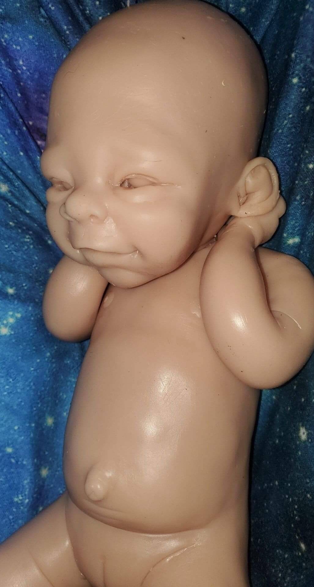 Full body silicone baby happy smiling face boy or girl version