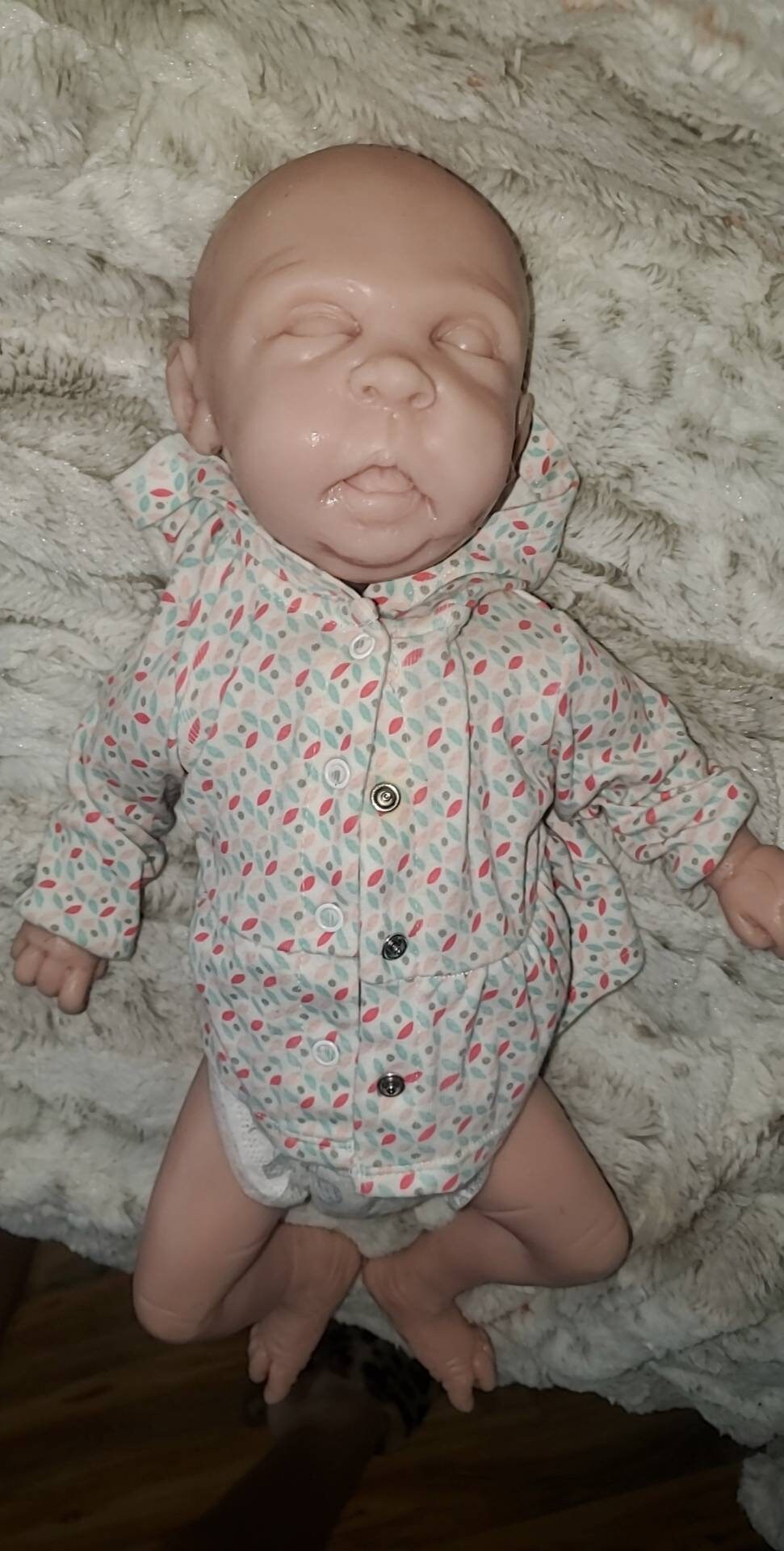 Full body silicone art doll 21" newborn