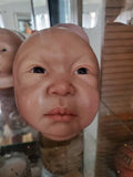 Silicone baby head mold for pouring your own babies