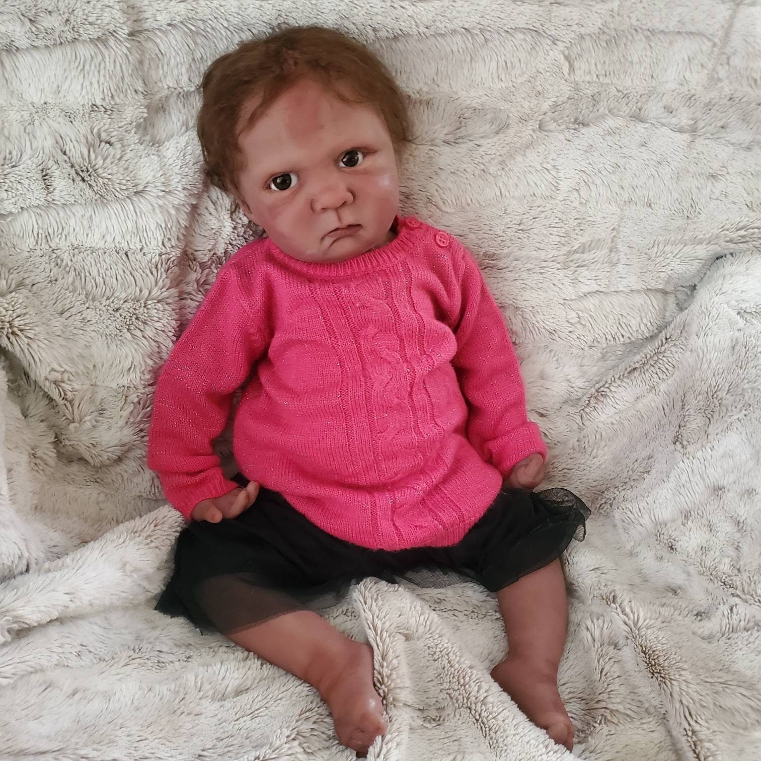 Full Body silicone baby doll toddler 24" 6 month old "Adele" can be boy or girl