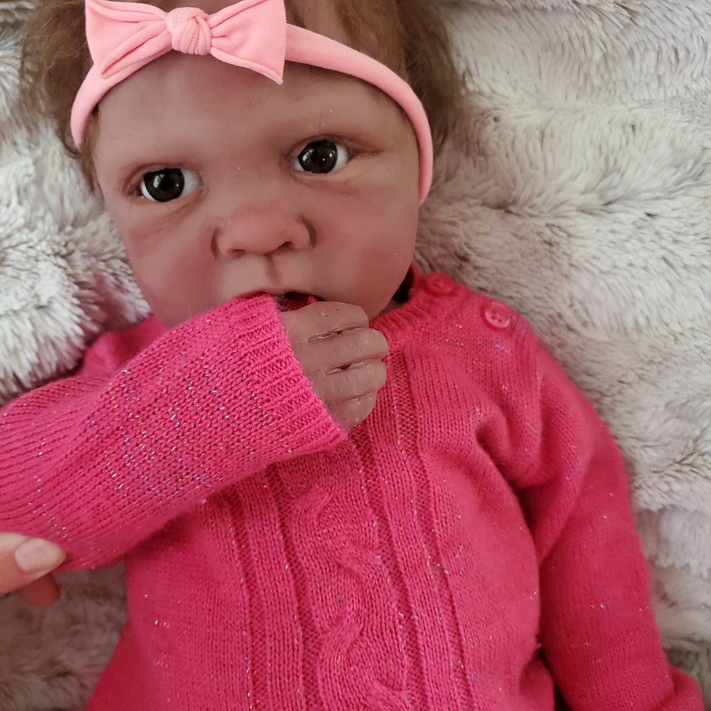 Full Body silicone baby toddler 24" 6 month old "Adele" Melissa mccrory
