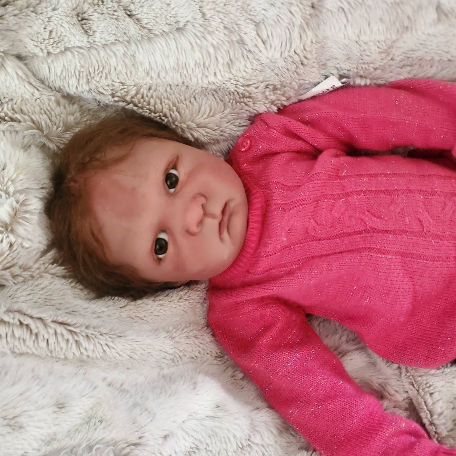 Full Body silicone baby 24" 6 month old "Adele"