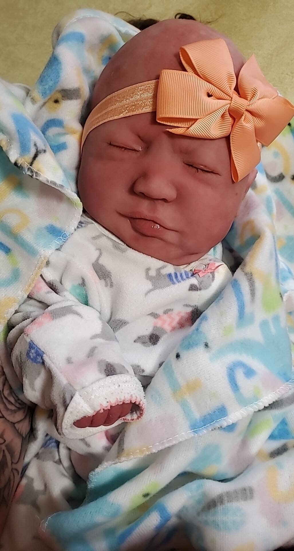 Full body silicone baby 19" Emerly  chunky newborn