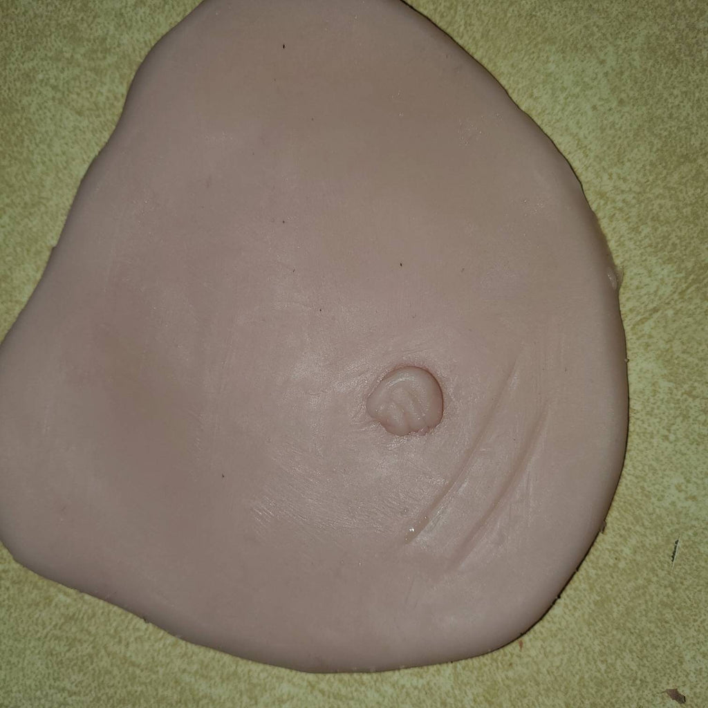Silicone baby belly plate for newborn size baby unpainted reborn