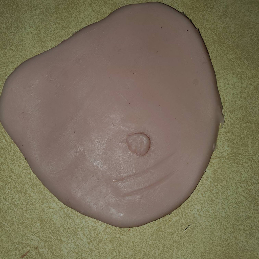 Silicone baby belly plate for newborn size baby unpainted reborn