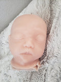 Silicone baby head for cuddle body