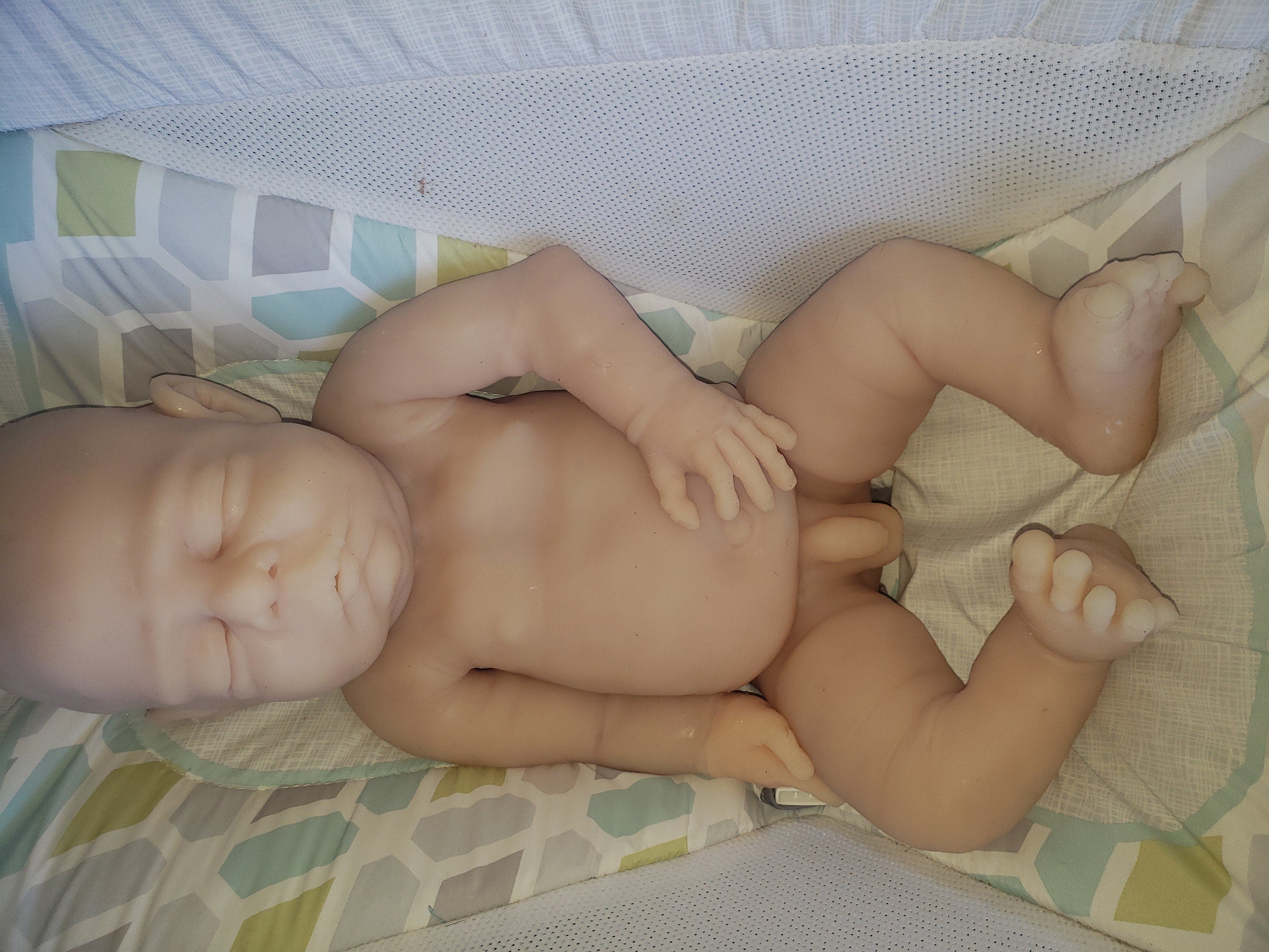 Full Body Silicone Baby boy 22" 14.5lbs chubby realistic newborn blakely