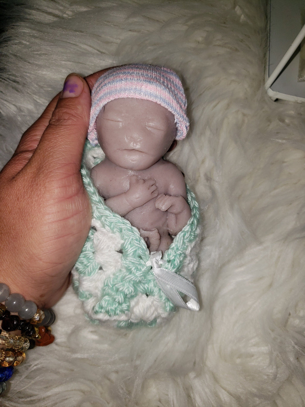 Full body 20 week gestational fetus memorial silicone art doll