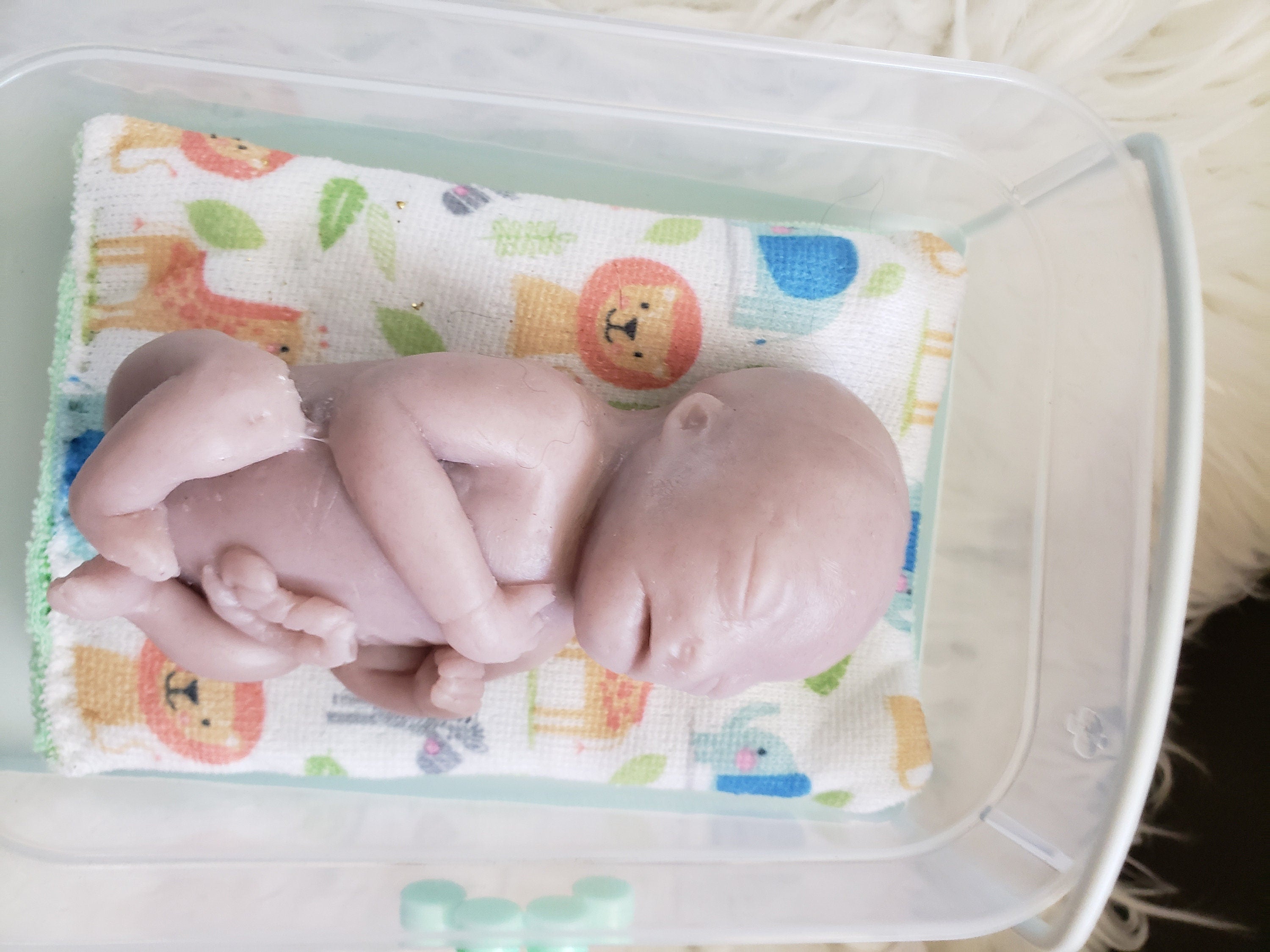 Full body 20 week gestational fetus memorial silicone art doll