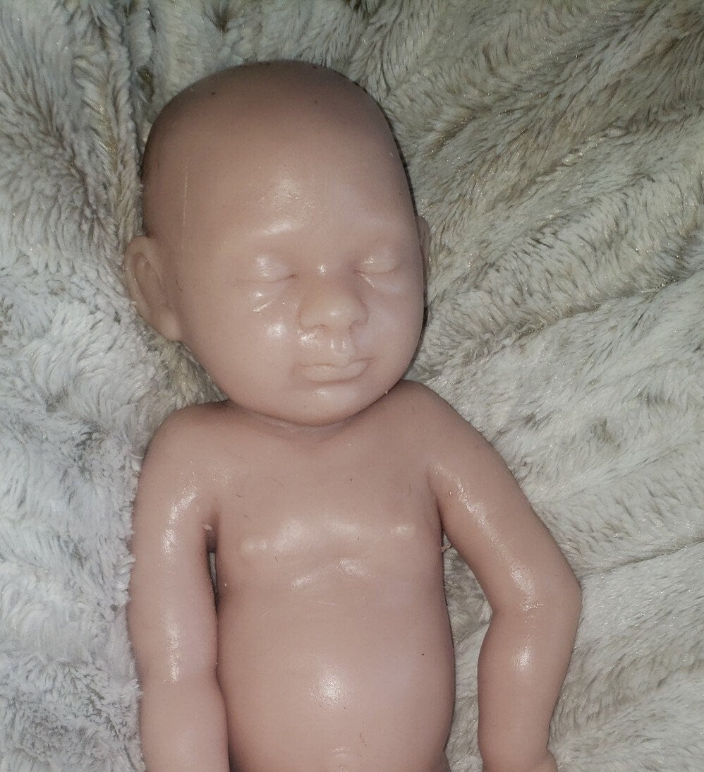 Full body silicone art doll girl or boy newborn art doll 19.5" pamela erff Olive