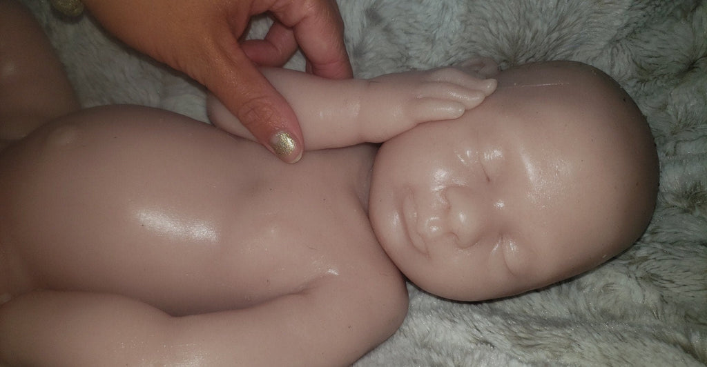 Full body silicone art doll girl or boy newborn art doll 19.5" pamela erff Olive